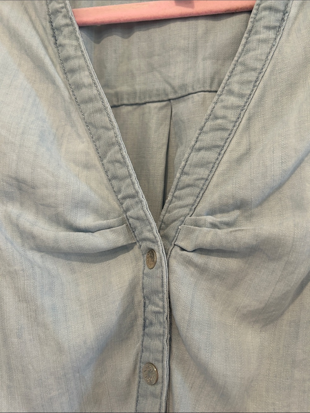 White House Black Market Light Blue Shirt - Picture 2 of 5